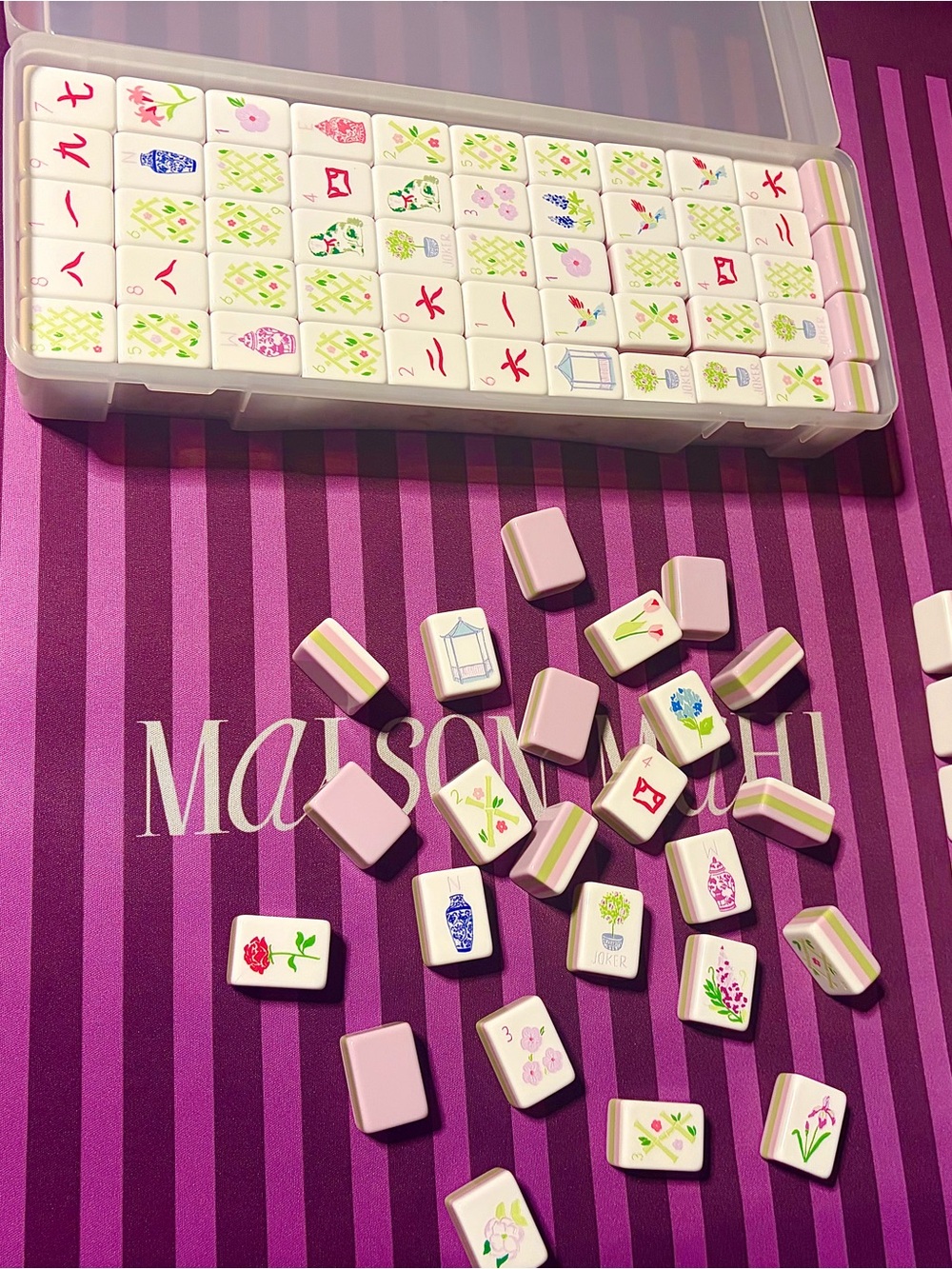 Lilac engraved 4 layer acrylic 160 tiles